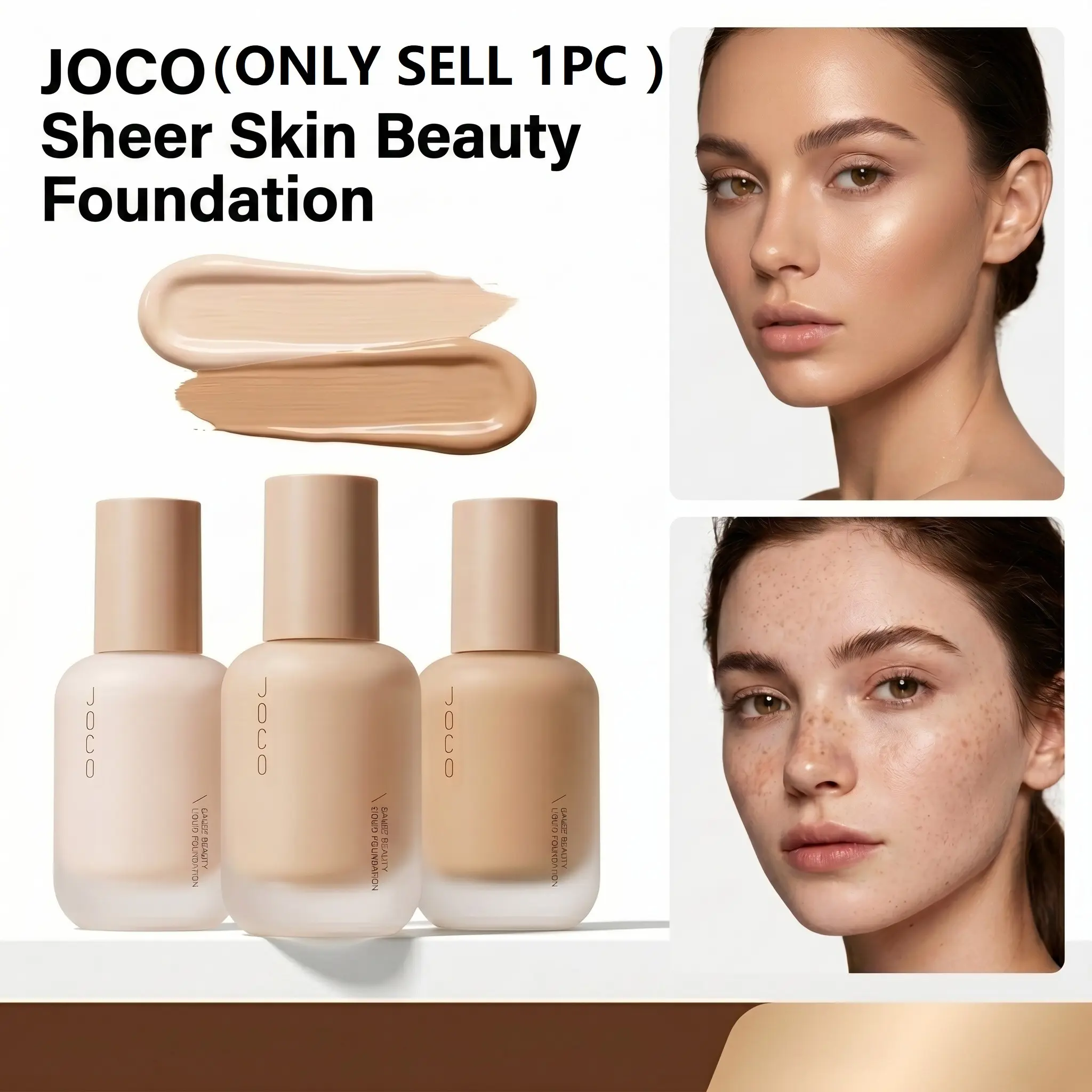 Nuo Nuo Pink - JO9952 Sheer Veil Skin-Perfecting Foundation Smooth Makeup