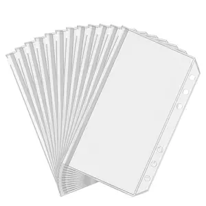 A6 Waterproof Zipper Cash Envelopes for Cash Stuffing, coupons, and Saving - Office Stationery - Home save money a6 binder accessories