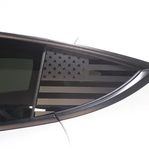Quarter Window American Flag Vinyl Decal Stickers Fits Tesla Model Y