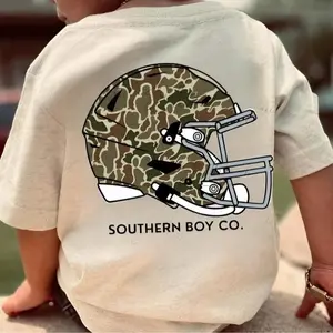 Youth and Adult Camo Football Helmet Southern Boys T-Shirt for Youth, Hunting Camo Youth Tee, Camo Shirt, Youth Clothing