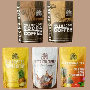 Reese Complete Drinks Discovery — Mushroom Coffee + Mocha Mushroom + Iced or Hot Coffee + Pineapple Fiber Drink + Pineapple Cleansing Tea