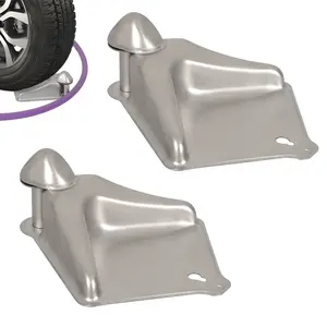 Stainless Steel Car Tire Hose Guide with 360° Roller, Prevents Hose Snags and Damage Under Tires, Fits Car and Motorcycle Tires, Garden Hoses and Pressure Washer Cords, Durable Tool for Car Washing, Gardening and Outdoor Cleaning