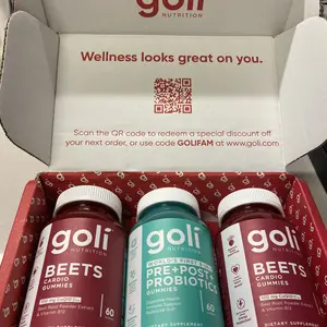Product Review of Goli Beets Cardio Gummy - Beet Root Extract & 100mg CoQ10, Gluten-Free, Vegan, Non-GMO, and Gelatin-Free. Nature's Great Superfood from ** 🎼**F