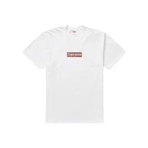 Supreme Swarovski Box Logo Tee  White Medium