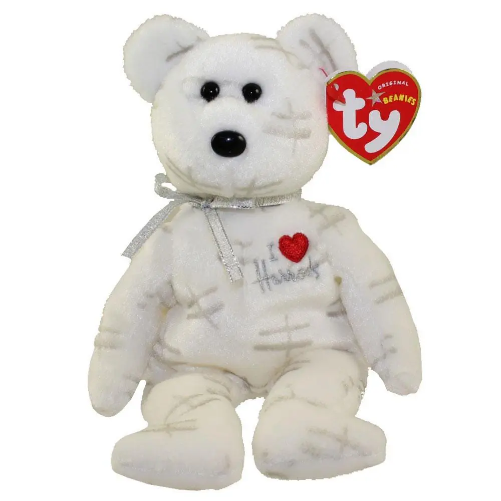 TY Beanie Baby - Shooting Star the Bear White Version (Harrods UK Exclusive) (8.5 inch) (2005) MWMTs