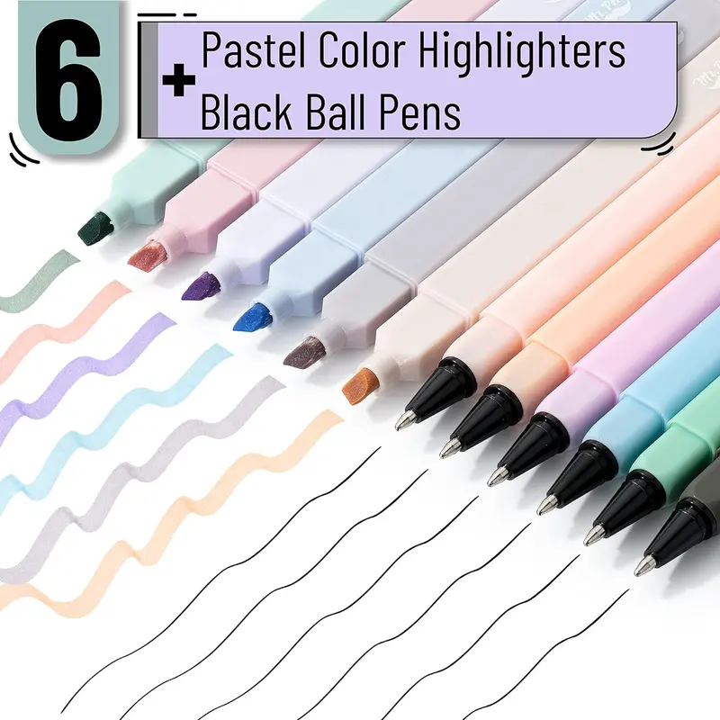 Mr. Pen No Bleed Pens (Fine Tip, Black, 6-Pack) Perfect For Bibles & Detailed Work