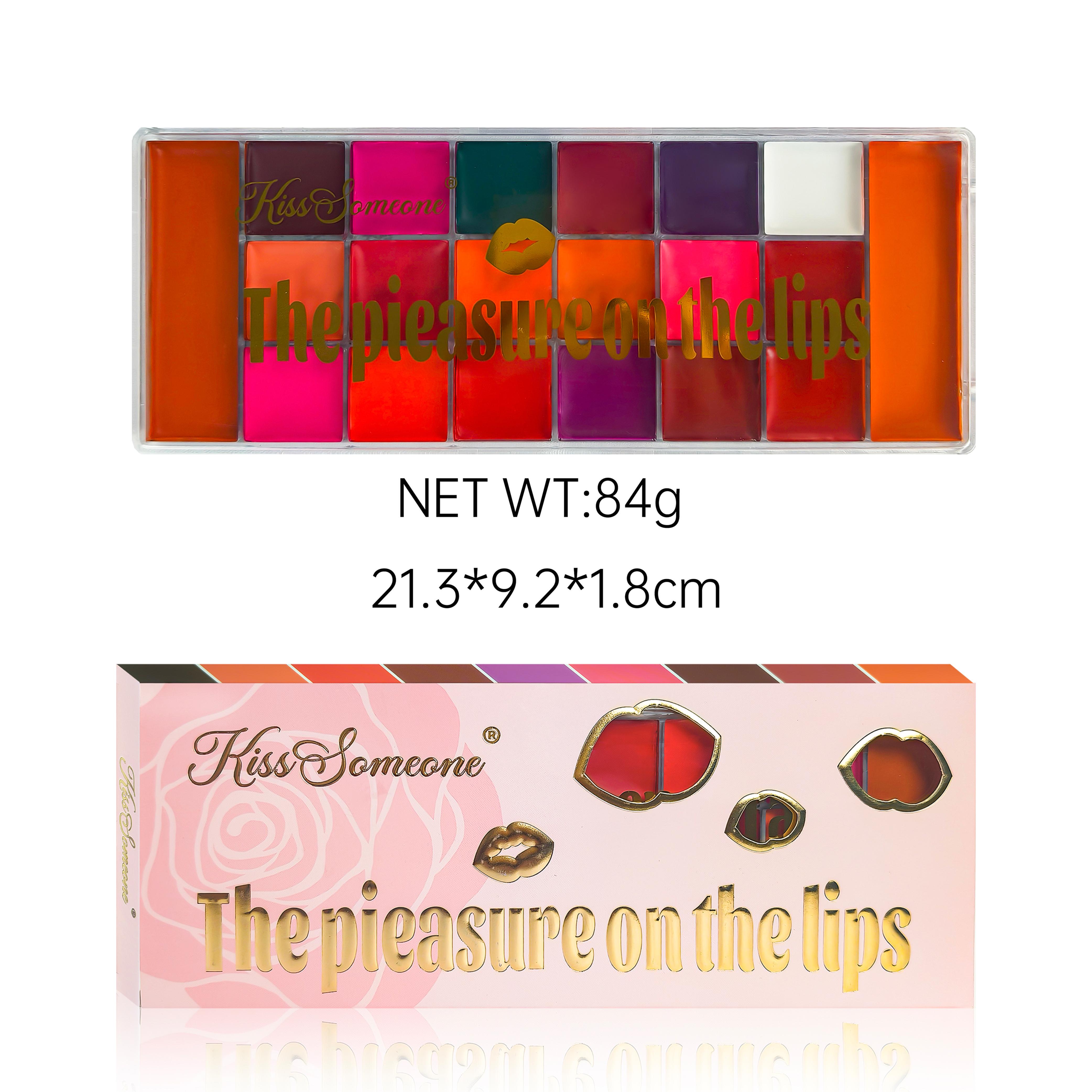 Multicolors Lip Palette Cream Lipstick Set – Blendable Matte & Glossy Lip Colors, Finger Makeup Lip Tint, Custom Shade Mixing, Long Lasting Moisturizing Smudge Proof Lip & Cheek Kit for Makeup Artists & Beginners