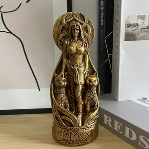 1pc Freya Goddess Statue - Intricately Crafted Resin Artwork Elegant Home Decor for Living Room, Office & Cafe Perfect Tabletop Display, Entryway Accent, and Seasonal Festive Touch Durable Dust-Resistant Year-Round Beauty