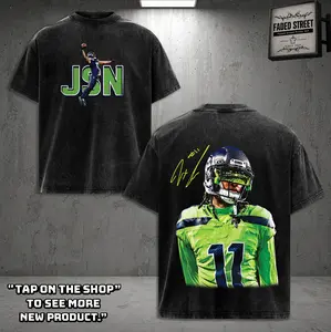 JSN - Jaxon Smith #11 Njigba Wash TankTop Hoodie Sweatshirt T-Shirt , JSN Nation Outfit, Seahawks Game Day Outfits, Gift For Football Fans, Football Graphic Hoodie