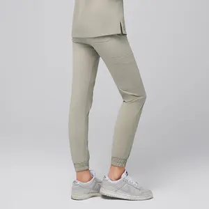 Zenir | Women's StretchFit Jogger Scrub Pants - Sand Khaki