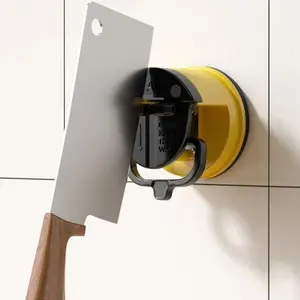 Household Mini Knife Sharpener With Suction Base, 1 Piece Double Sided Manual Kitchenware Knife Sharpener For Kitchen