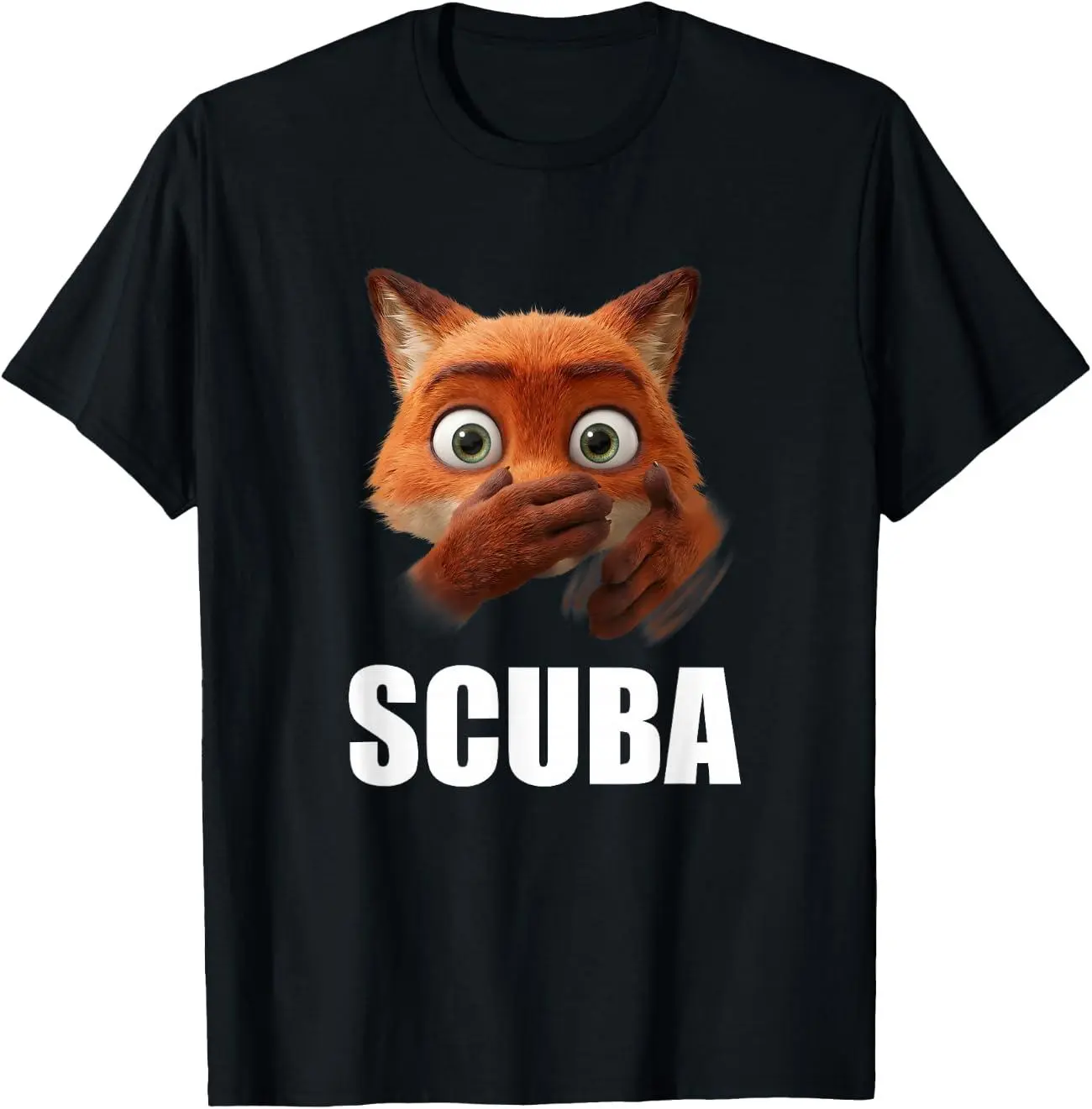 100% Premium Cotton graphic tees Funny Scuba Dance Meme Fox Scuba BrainRot T-Shirt