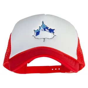 Winter Wolf Embroidered Summer Foam Mesh Trucker Cap