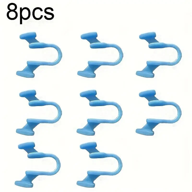 8-Pack Anti-Snoring Nose Clips Sleep Aid Solution Improves Breathing Comfortable Fit No Power Batteries Required Mini Sleep Apnea Relief Accessories