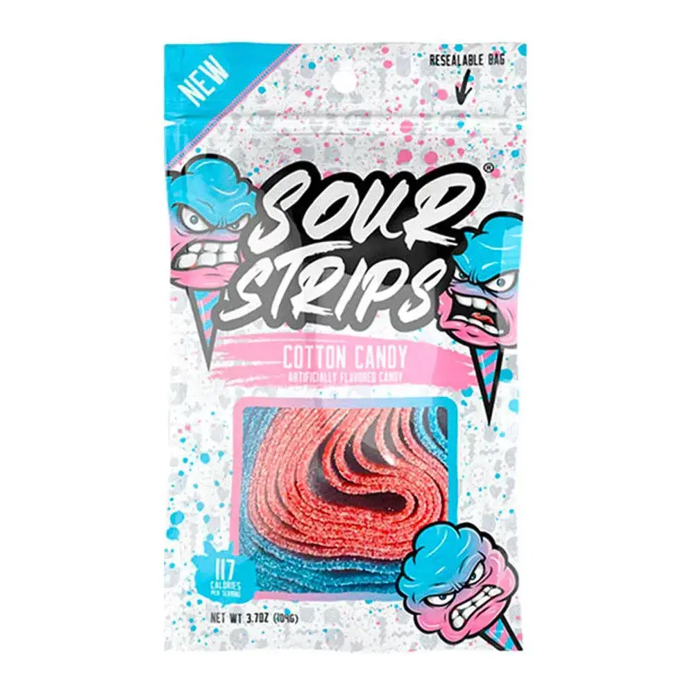 Sour Chewy Bite-Sized Candies - Soft Tangy Cotton-Textured Chewy Dessert Snacks, Fruit Flavored Sour Sweet Mix, 3.4oz Viral Treat, Chewy Dessert Candy
