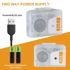 Cassette Player Walkman Cassette Player Portable  Speaker Multiple Power Supply Methods Digitizes Cassette Music to MP3 Function High Quality Sound Perfect Companion for Music Lovers