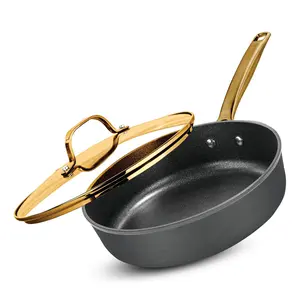 Granitestone Armor Max Gold Nonstick 4 Qt SautePan with Lid
