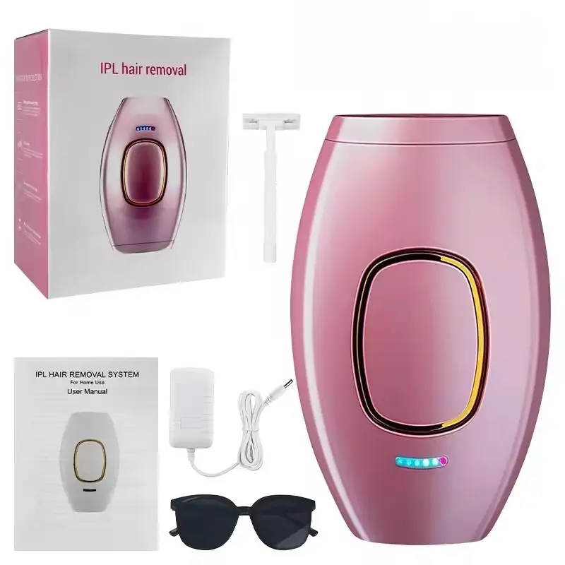 Portable Laser Hair Removal Device, Laser Hair Remover, Hair Removal Machine, Hair Removal Tool, Photon Skin Rejuvenation, Pain-Free Full Body Use, 5 Strength Levels, US Home Appliance