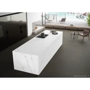 APAVISA Slab 12 mm Calacatta White Lincoln Pol 127,56 x 63,78 - 56.5 SqFt