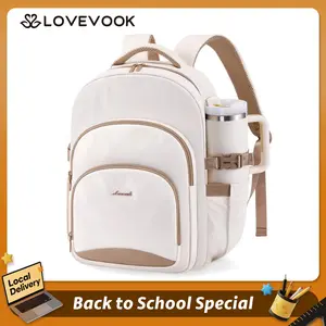 LOVEVOOK Fall Laptop Backpack for Women, Work Backpack Casual Personal Item Travel Bag Business Computer Daypack for Teacher Nurse, Back to School Bookbag for College Student Teen Girls, Gift