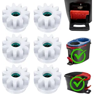 6 count Pedal Bearing Replacement for OCedar Mop Bucket,  Way Clutch Gear Sprockets Repair Compatible with Oceda/Vilida Spin Mop Bucket