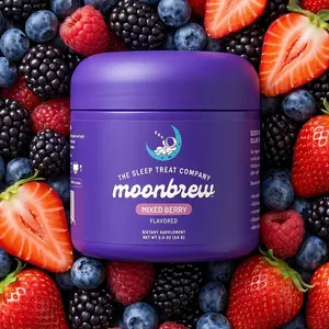 MoonBrew Mixed Berry – Melatonin-Free MagnesiREM Sleep Drink – Sugar-Free Calm Mix