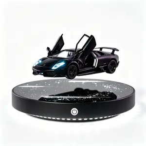 Magnetic Levitating Super Car 1:36 Diecast with LED Lights & 360° Rotation for Desk Decor ,Adult Desk Decor & Stress Relief Toy,Unique Gifts for Men Father Car Lovers