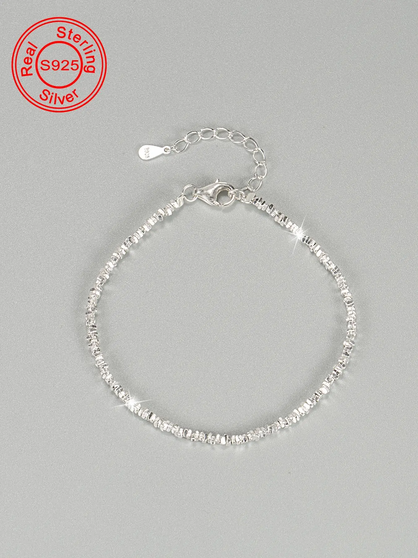 S925 Sterling Silver Minimalist Chain Bracelet, High Quality Bracelet, Fashionable Chain Bracelet for Women & Men, Trendy All-match & Exquisite Jewelry for Birthday Gift, Dainty Bracelet, Jewelry Bracelet Design