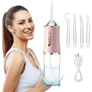 Portable Oral Care Tool USB Rechargeable Flosser, Home Use Dental Floss Irrigator, Lithium Button Cell Battery, New Condition
