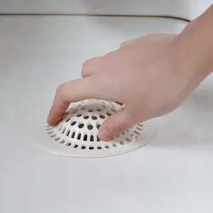 1Pcs Must-Have Silicone Drain Cover For Hair, Non-Slip Sink Strainer With Suction, Multi-Purpose Stopper For Bathtub, Shower, And Washbasin