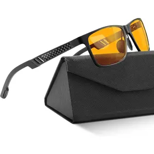 Blue Light Glasses for Men - Lightweight Al-Mg Metal, Gaming  Blocking Glasses, Eye Protection Anti