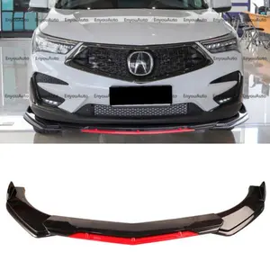 For Acura MDX RDX UNIVERSAL Front Bumper Lip Spoiler Splitter Gloss Black Red