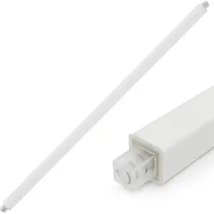 24 Inches Adjustable Spring End Wall Mount Replacement Towel Bar Rod for Ceramic Holder, Bathroom Kitchen Towels Storage, White Towel Holder, 1PC
