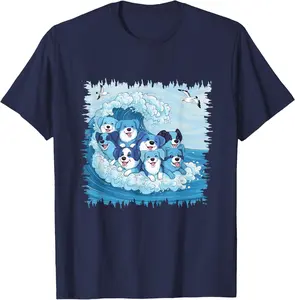 Cute Wave of Blue Dogs for Kamala VINTAGE TEE Unisex T-Shirt Hoodie Sweatshirt Tank Top