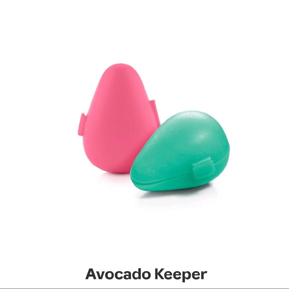 Tupperware Brands Avocado Keeper Pink & Green Food Storage Container for Fresh Avocados Preserves Freshness Reduces Waste Compact Portable Reusable Eco-Friendly Dishwasher Safe