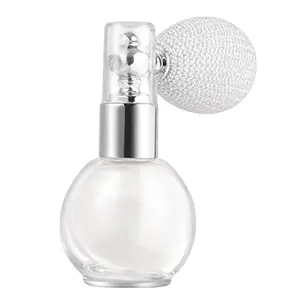 Face and Body Highlighter Spray Pearl White High Gloss Shimmer Powder Glow Makeup Glitter Spray for Mardi Gras Carnival Music Festival Outfits Rave Accessories