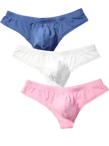 Men's Underwear Set, Breathable & Comfortable Design, Low Waist Elastic Fabric, Ideal for Daily Wear, Trendy Men's Bottoms