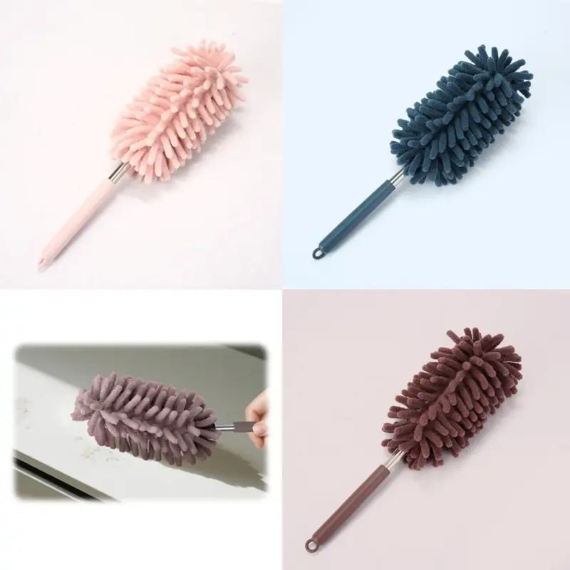 3 pcs Mini Car Interior Duster with Extension Pole, 0.8 m / 31 inch Microfiber Car Dusters, Cars Duster Exterior&Interior Scratch Free, for Cleaning of Vehicle Details, Offices, Window, Furniture, Retractable Cleaner Brush