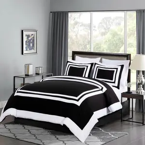 Wyatt 7-Piece Square Pattern Hotel Style Bed in a Bag Comforter Set
