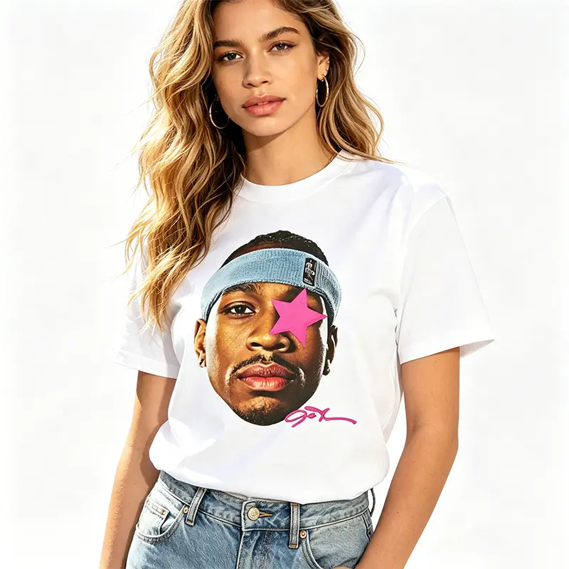 Allen Iverson Inspired Vintage Graphic T-shirt 90s Styled   Retro Top with Hip-Hop Vibes and Comfortable Fit Crewneck Shortsleeve Unisex