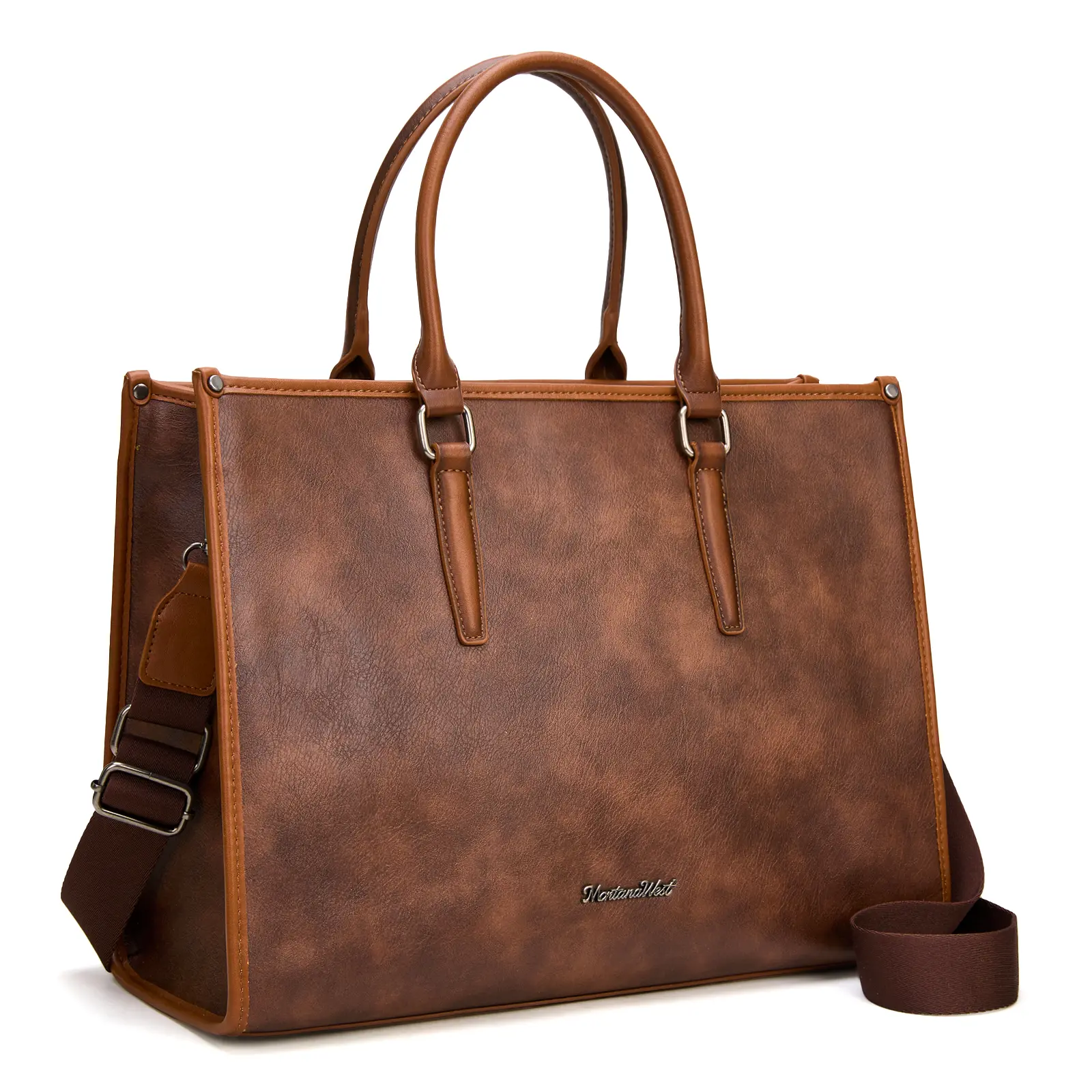 Montana West Laptop Tote Bag for Women 15.6 Inch Computer Bags With Adjustable Shoulder Strap