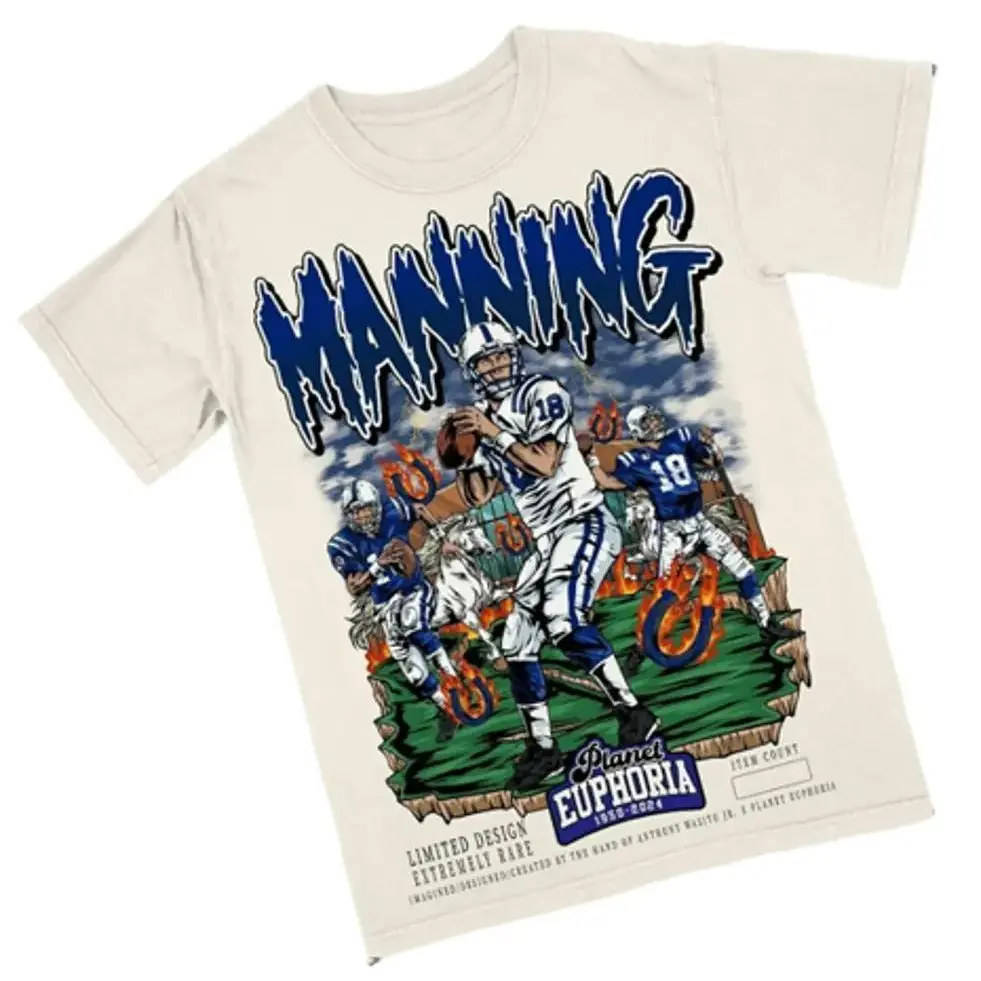Peyton Manning Planet Euphoria Shirt Vintage Football Graphic Tee for Men Women Fans Y2k Streetwear