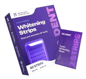 Purple Teeth Whitening Strips by Dr. Dent | Fast Acting, Non-Sensitive