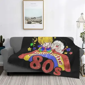 Rainbow Brite Red Butler TV Throw Blanket  Portable Warm Blanket for Bedding  Travel  Retro s Style