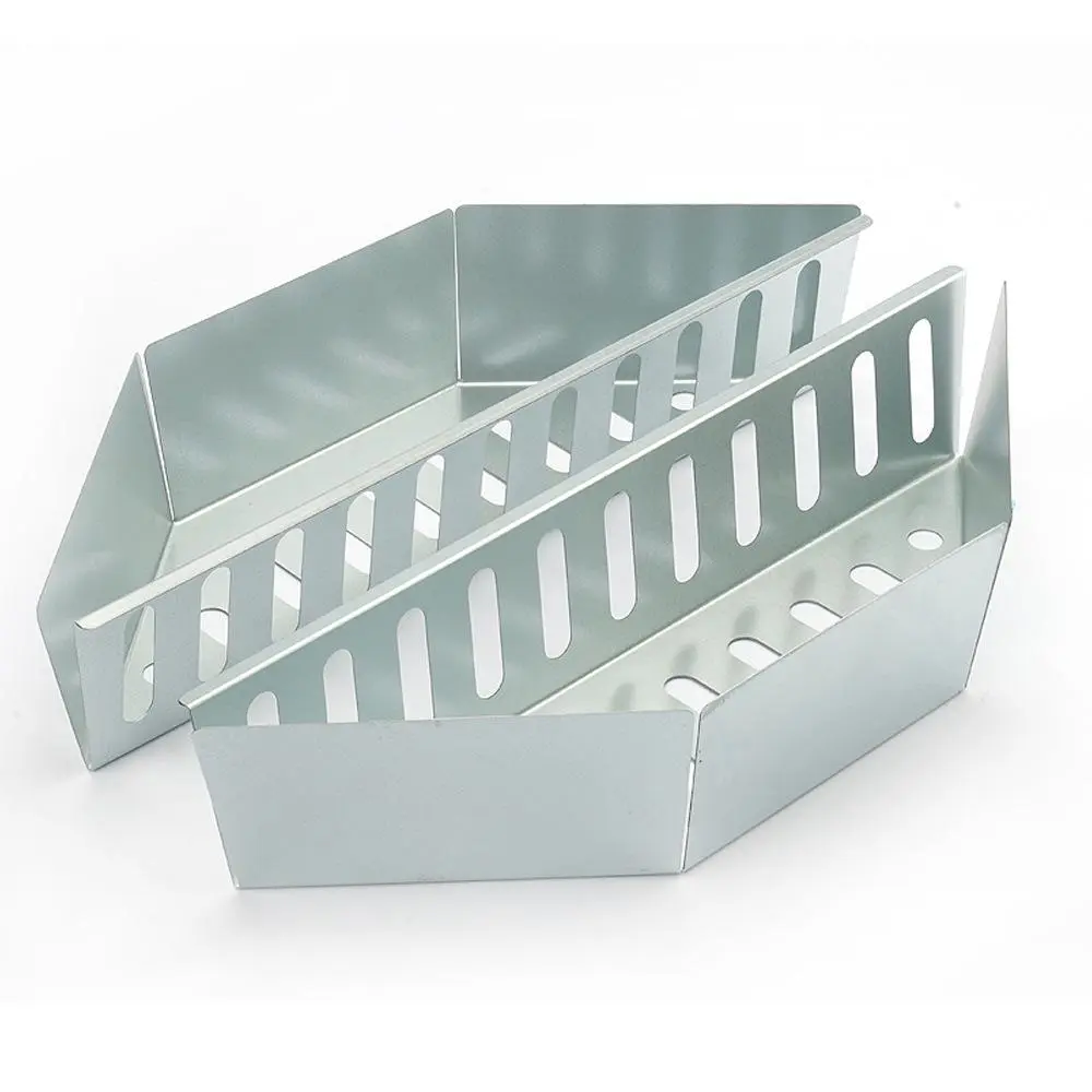 Outdoor Barbecue Charcoal Basket, Galvanized Sheet Wood Chips Smoked Basket, Fruit Charcoal Baked Basket, Smoked Box Heating Stove, Bbq Tools