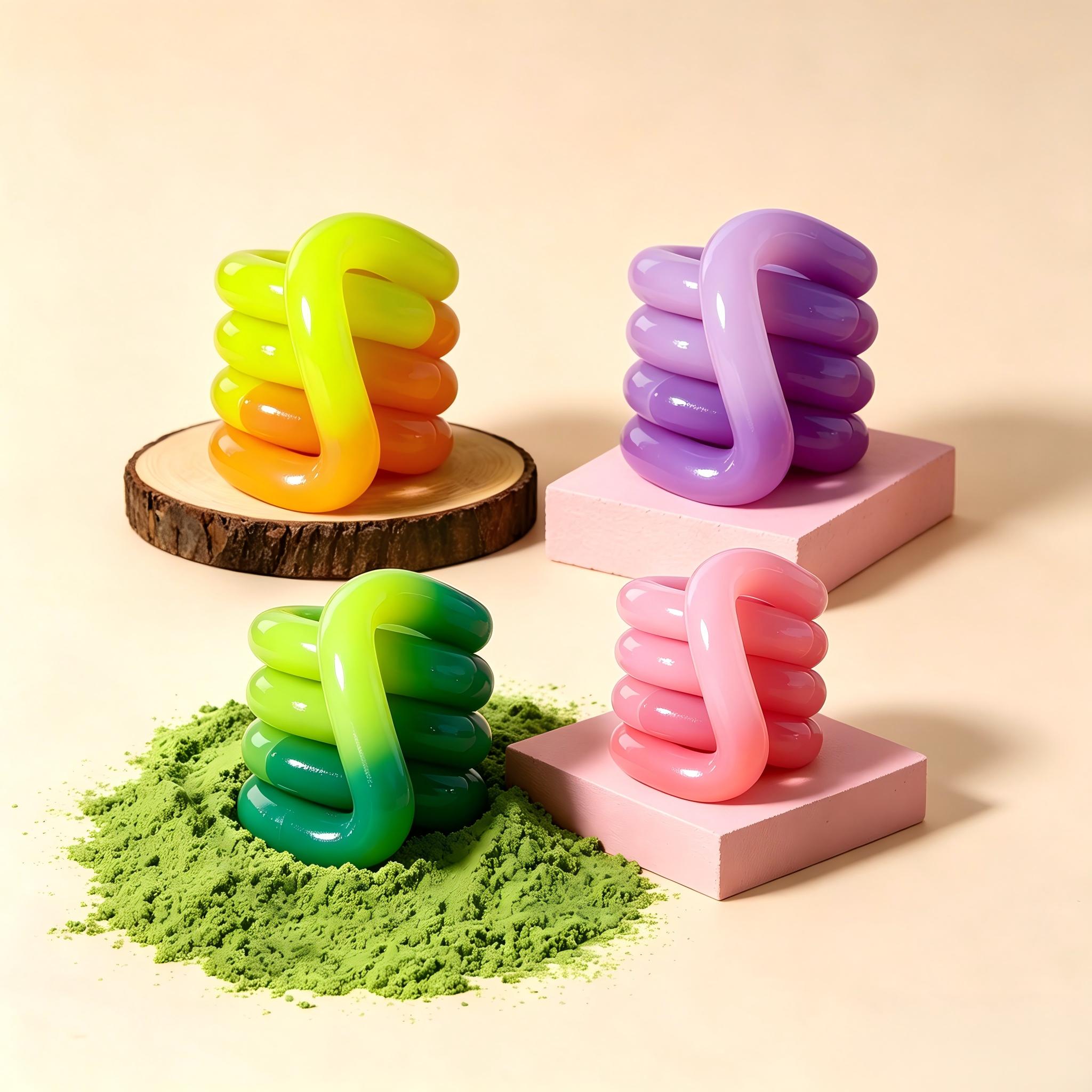 2pc Viral Tangle Fidget Toy Colorful Sensory Twist Toy for Kids & Adults Stress Relief 2pc Viral Tangle Fidget Toy Colorful Sensory Twist Toy for Kids & Adults Stress Relief