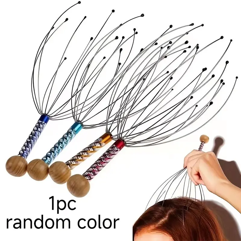 Head Massage Device with 12 Claws, Octopus Scalp Massager for Unbelievable Comfort, Relaxing Head Massage Tool for Daily Use, Head Massagers