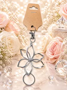 Bag Charm - Flowering Fame - Silver