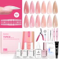 192PCS Medium Stiletto & 6Colors Gel Kit