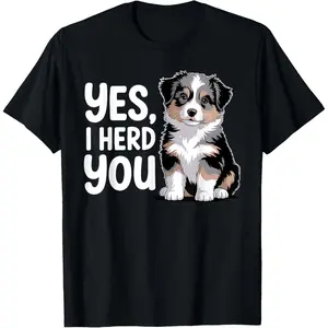 Funny Australian Shepherd Art for Men Women Aussie Owner T-Shirt